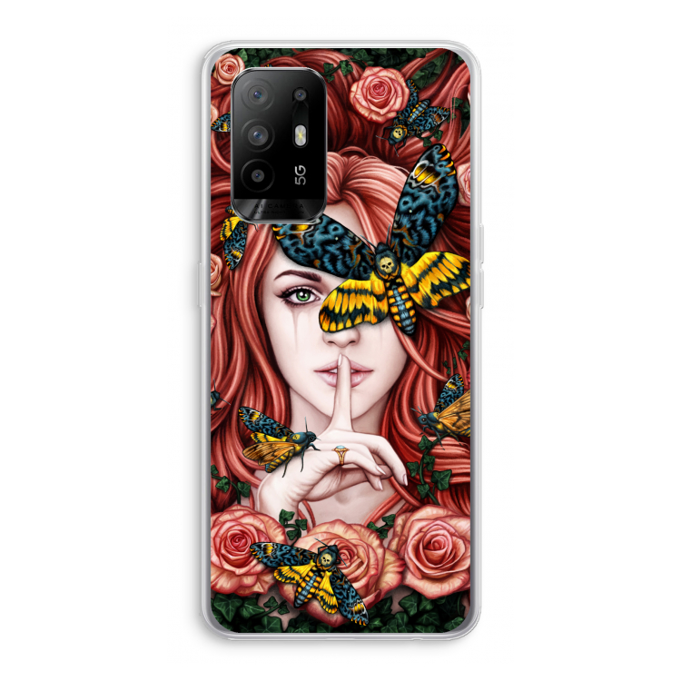 Lady Moth: Oppo A94 5G Transparant Hoesje