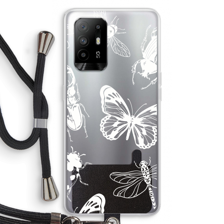 Tiny Bugs: Oppo A94 5G Transparant Hoesje met koord