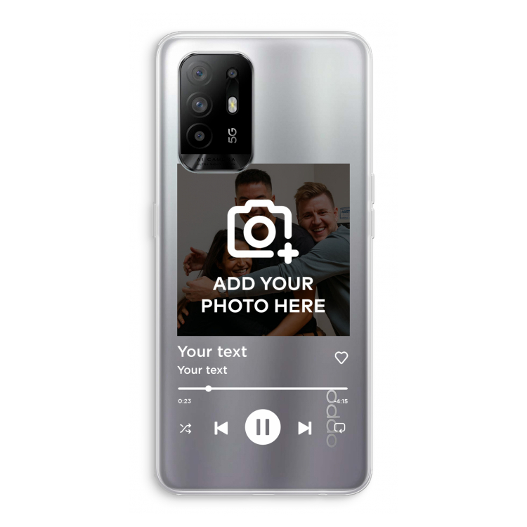 Music Player: Oppo A94 5G Transparant Hoesje