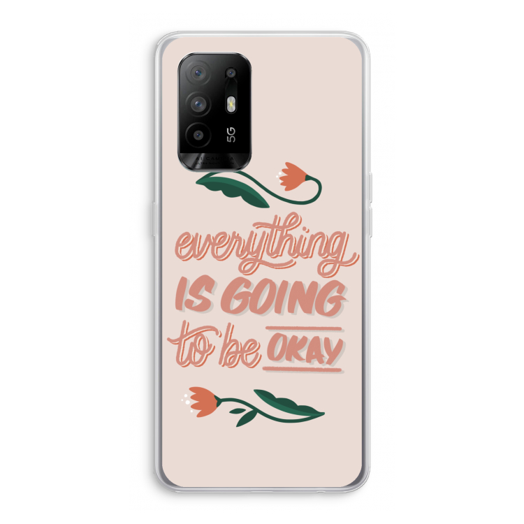 Optimistic flower girl: Oppo A95 5G Transparant Hoesje