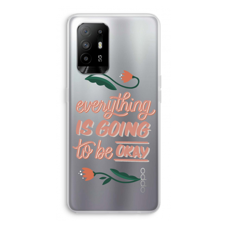 Optimistic flower girl: Oppo A95 5G Transparant Hoesje