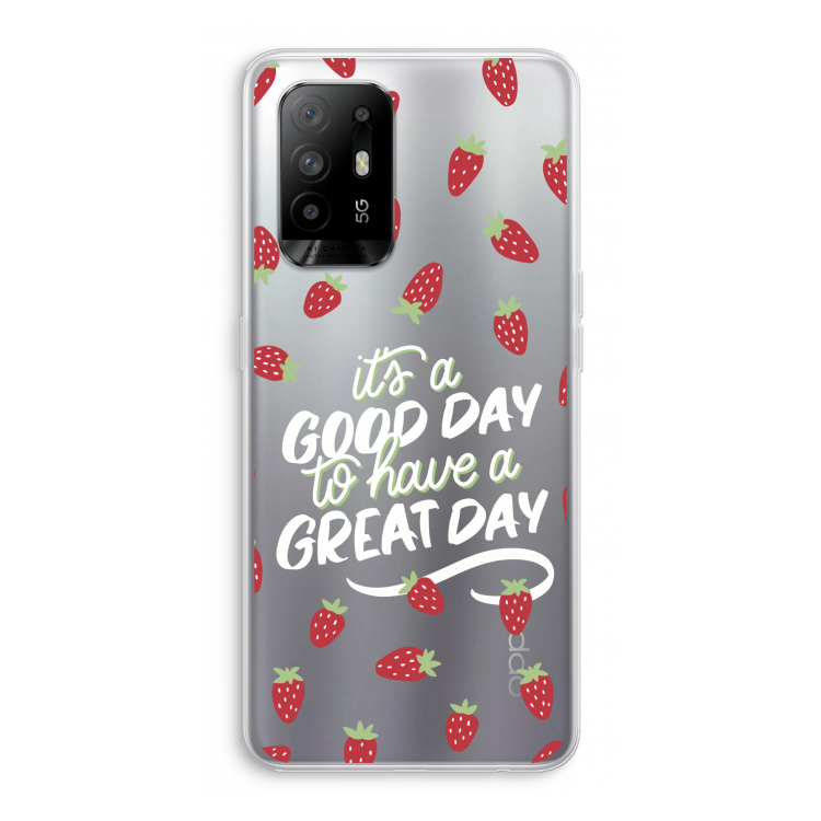 Don't forget to have a great day: Oppo A95 5G Transparant Hoesje