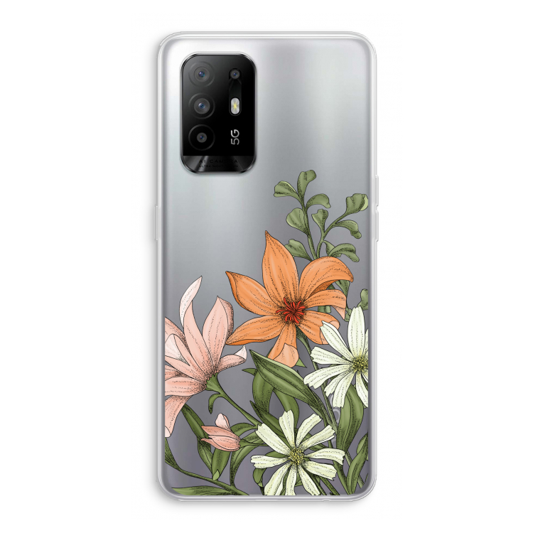 Floral bouquet: Oppo A95 5G Transparant Hoesje