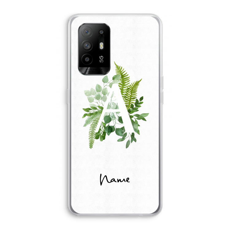 Green Brush: Oppo A95 5G Transparant Hoesje