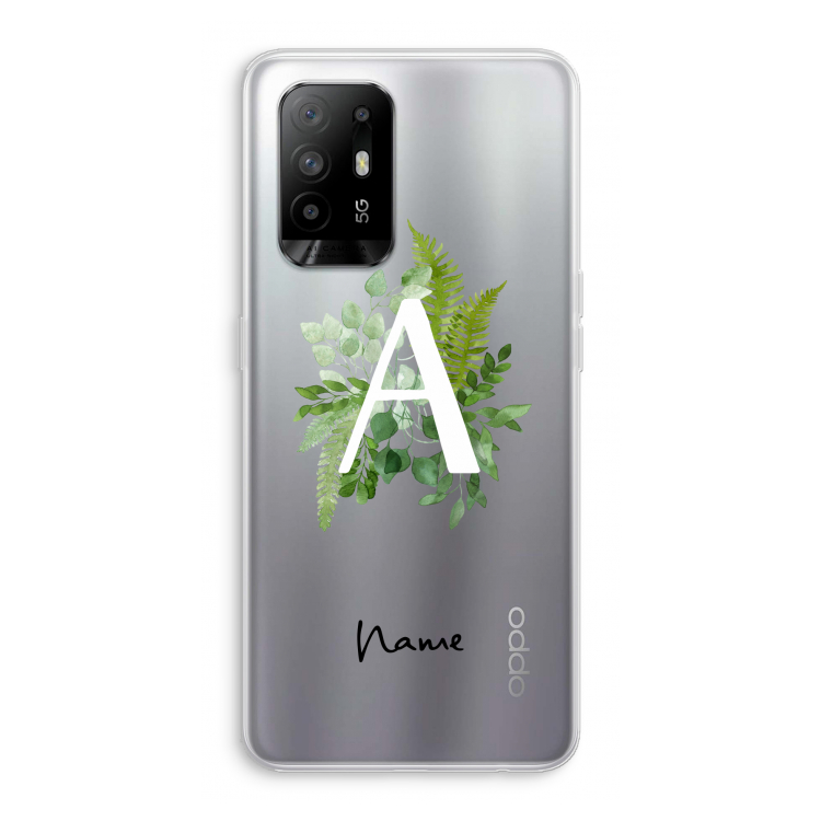 Green Brush: Oppo A95 5G Transparant Hoesje