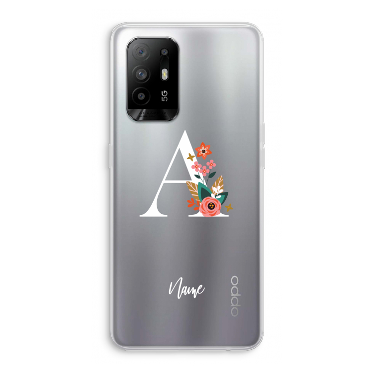 Pink Bouquet: Oppo A95 5G Transparant Hoesje