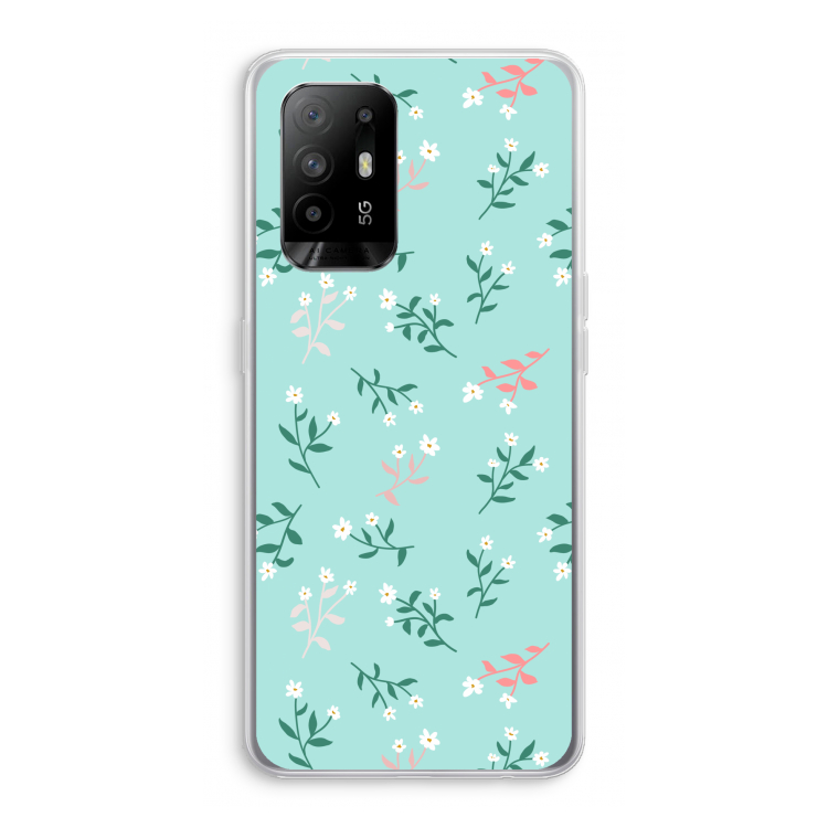 Small white flowers: Oppo A95 5G Transparant Hoesje