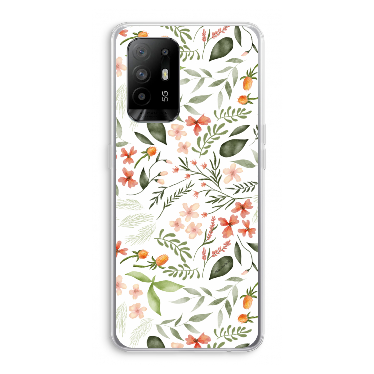 Sweet little flowers: Oppo A95 5G Transparant Hoesje