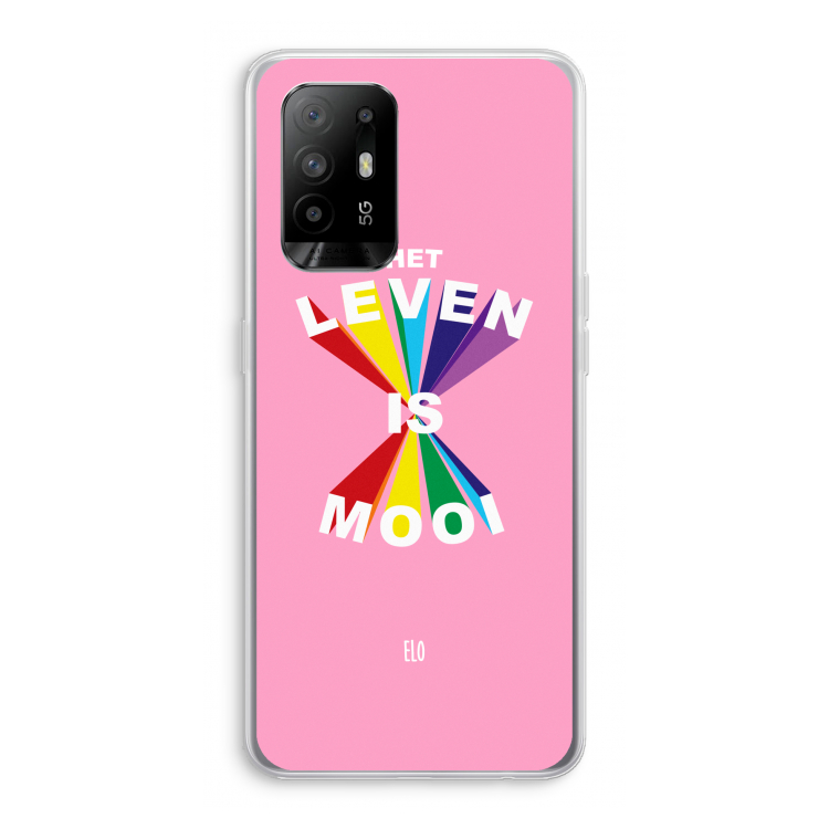 Het Leven Is Mooi: Oppo A95 5G Transparant Hoesje