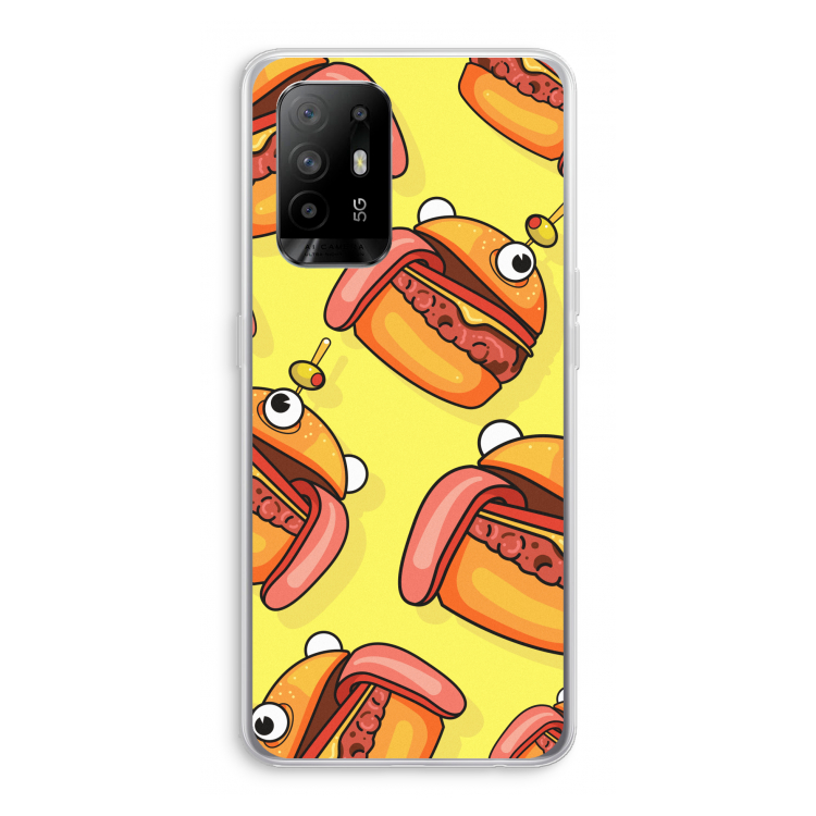 Hamburger: Oppo A95 5G Transparant Hoesje