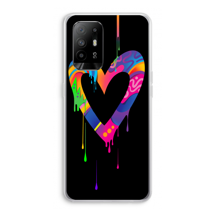 Melts My Heart: Oppo A95 5G Transparant Hoesje