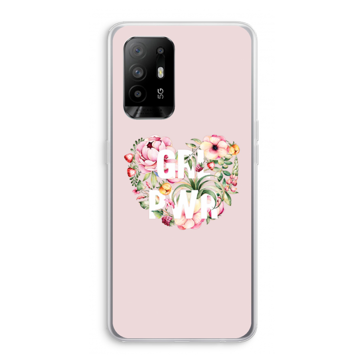 GRL PWR Flower: Oppo A95 5G Transparant Hoesje