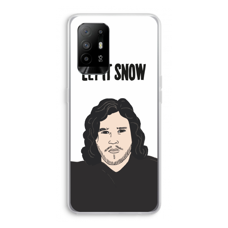 Let It Snow: Oppo A95 5G Transparant Hoesje