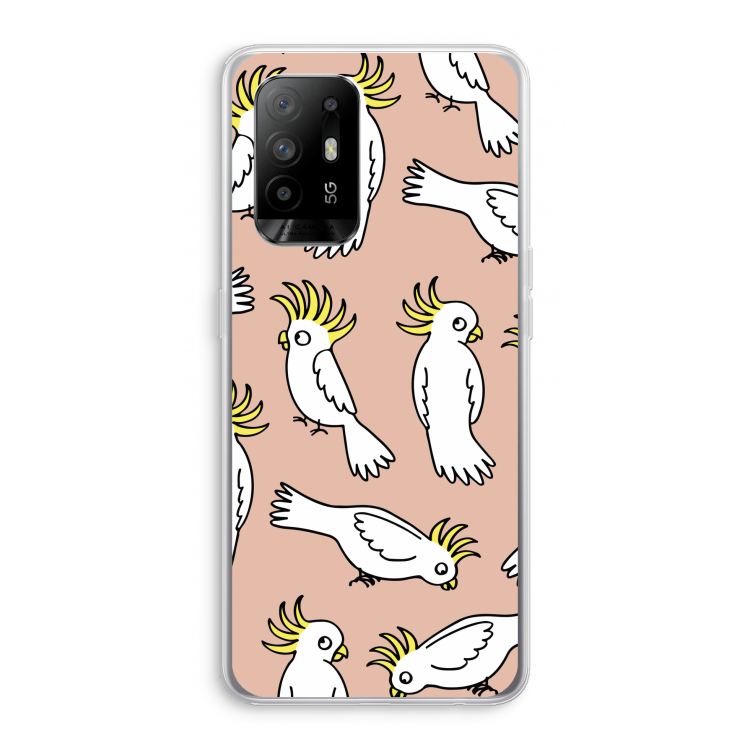 Papegaai: Oppo A95 5G Transparant Hoesje