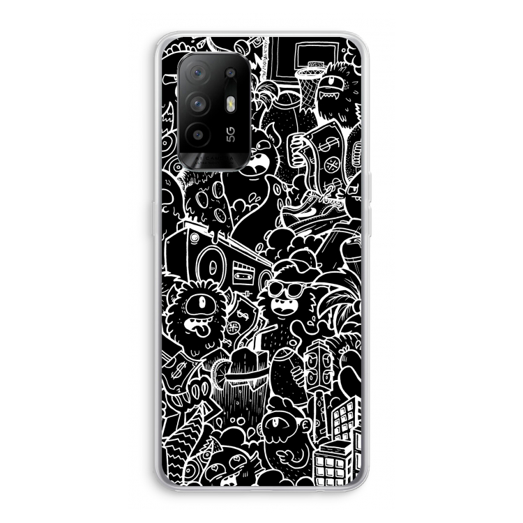 Vexx Black City : Oppo A95 5G Transparant Hoesje