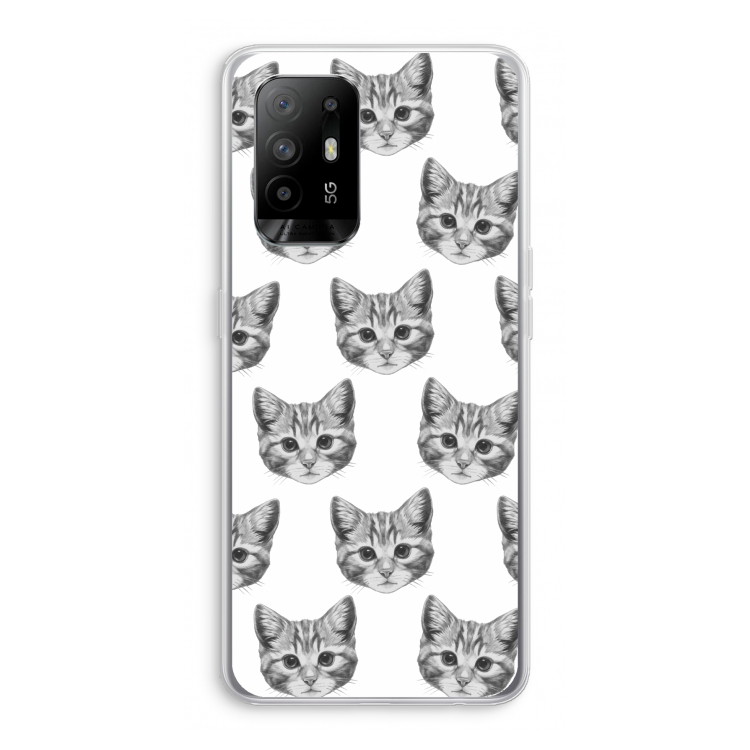 Kitten: Oppo A95 5G Transparant Hoesje