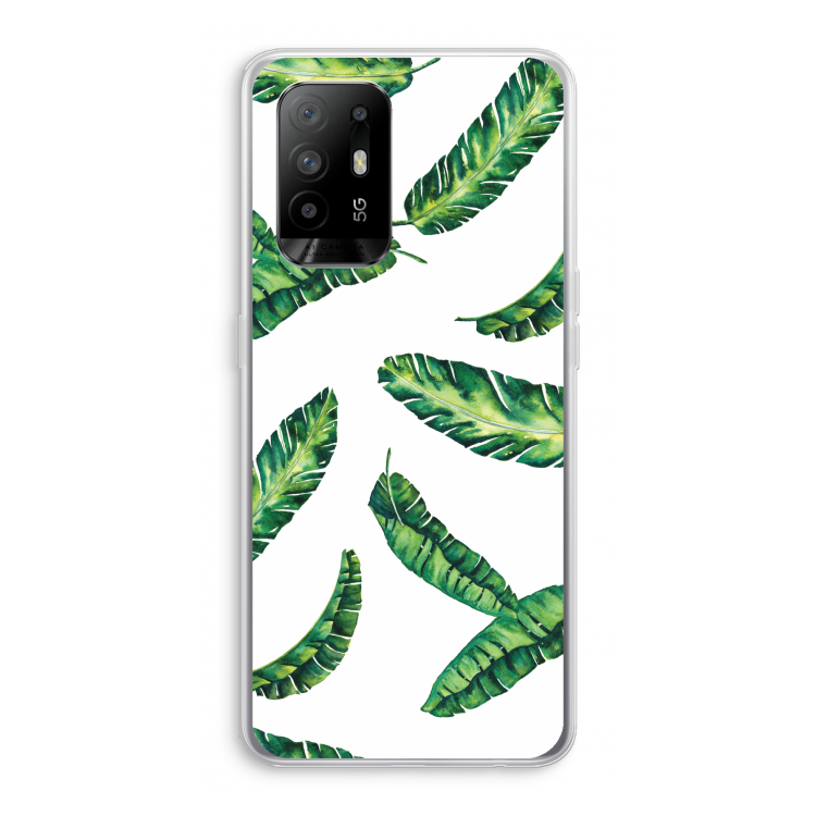 Lange bladeren: Oppo A95 5G Transparant Hoesje
