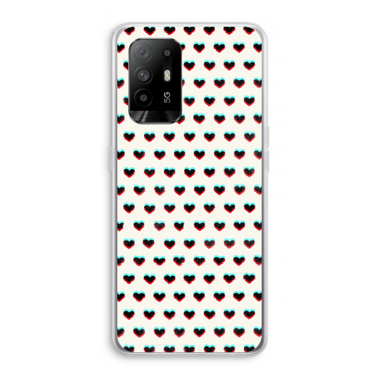 Hartjes: Oppo A95 5G Transparant Hoesje