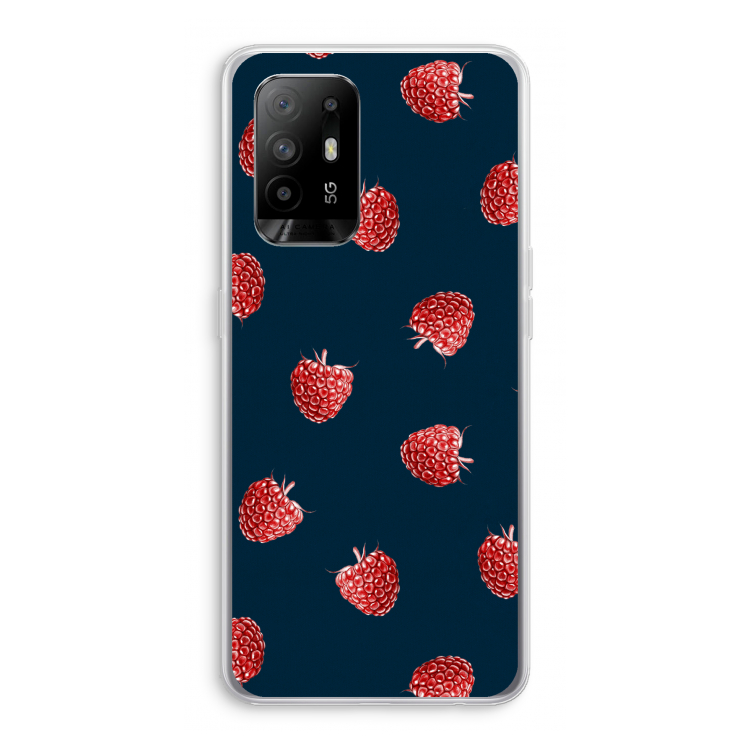 Framboosjes: Oppo A95 5G Transparant Hoesje