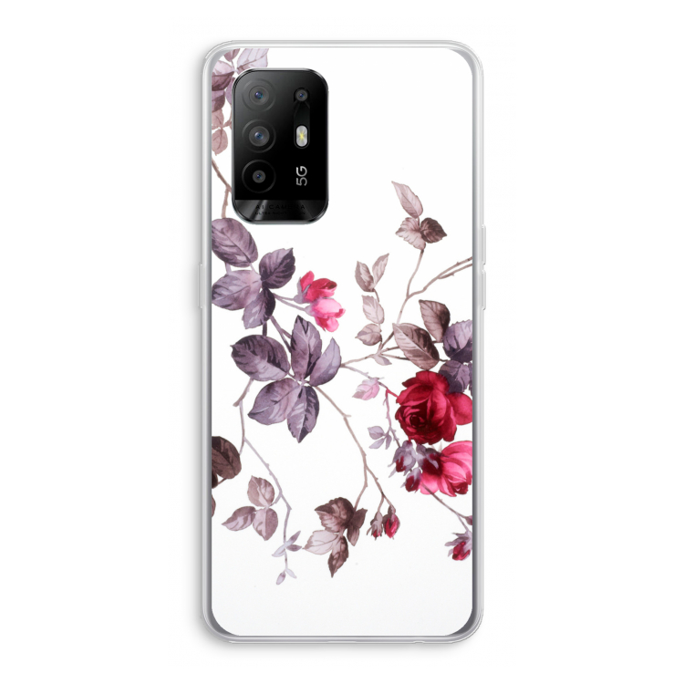 Mooie bloemen: Oppo A95 5G Transparant Hoesje