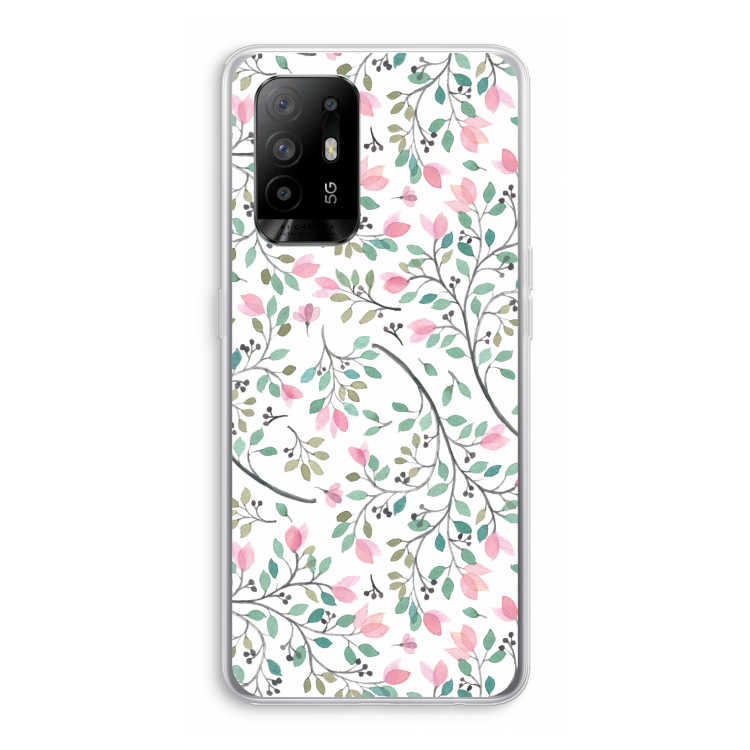 Sierlijke bloemen: Oppo A95 5G Transparant Hoesje