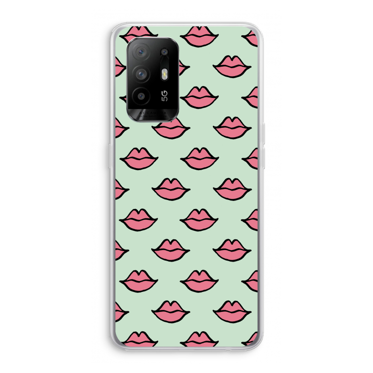 Lipjes: Oppo A95 5G Transparant Hoesje