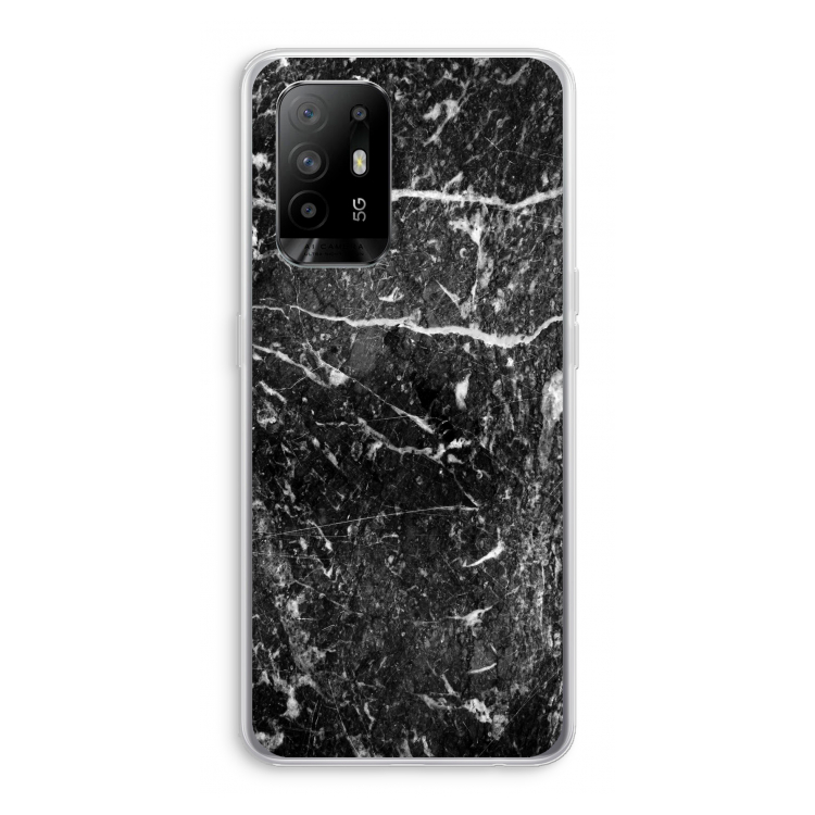 Zwart marmer: Oppo A95 5G Transparant Hoesje