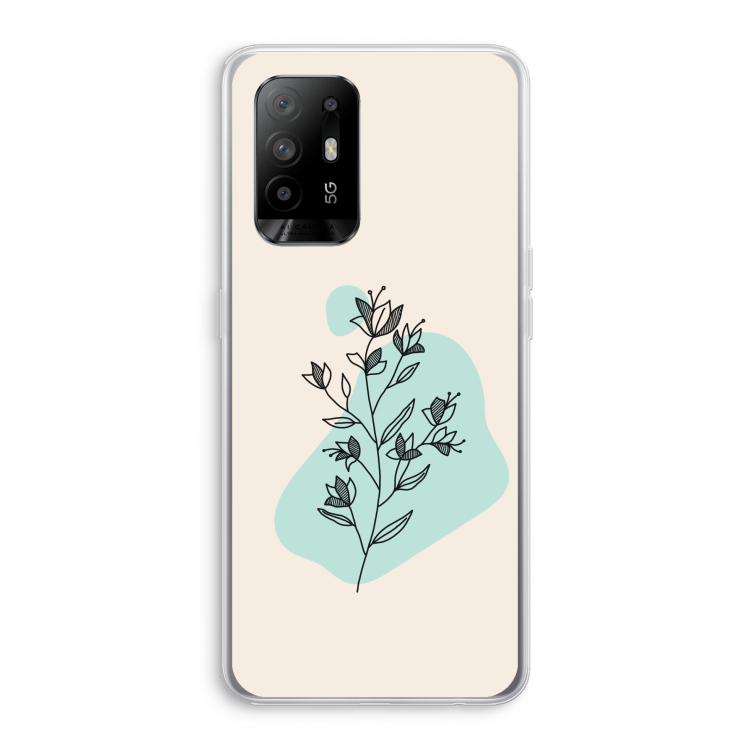 Violets are blue: Oppo A95 5G Transparant Hoesje