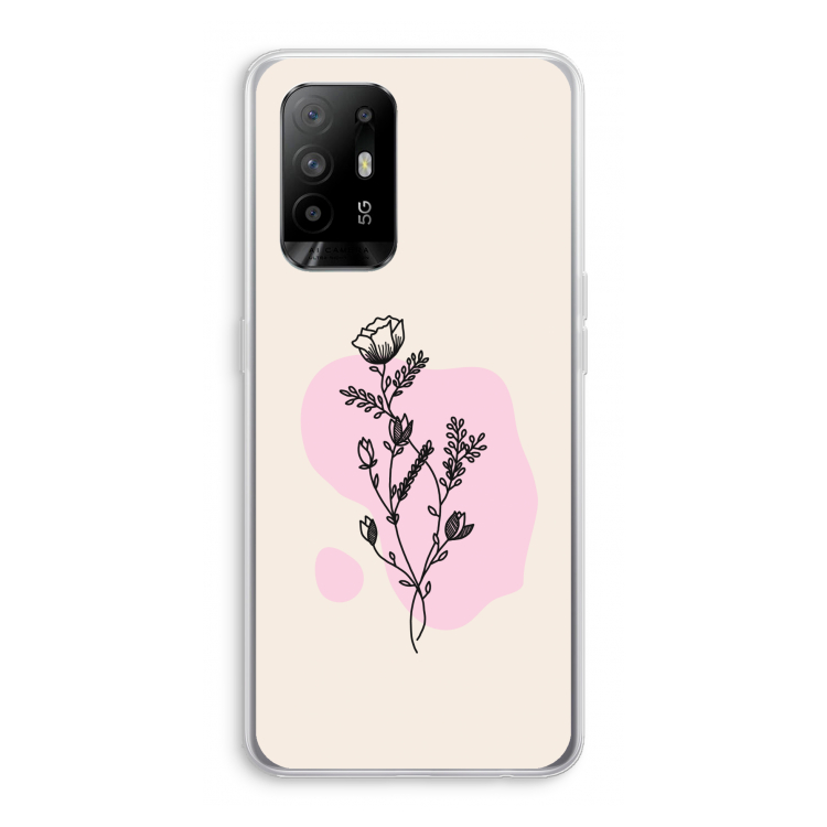Roses are red: Oppo A95 5G Transparant Hoesje