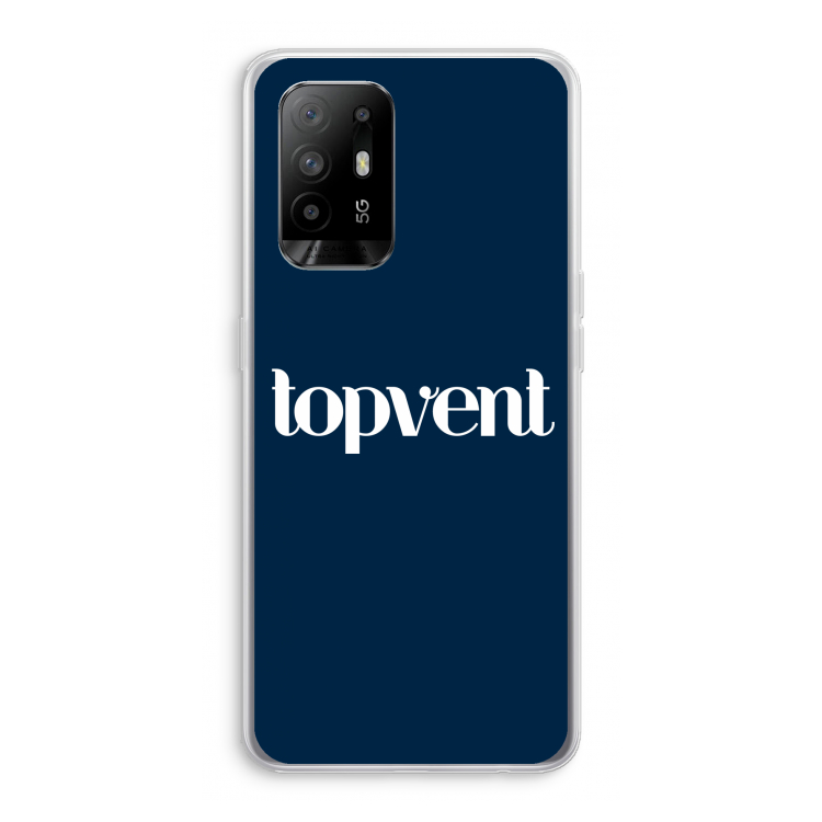 Topvent Navy: Oppo A95 5G Transparant Hoesje