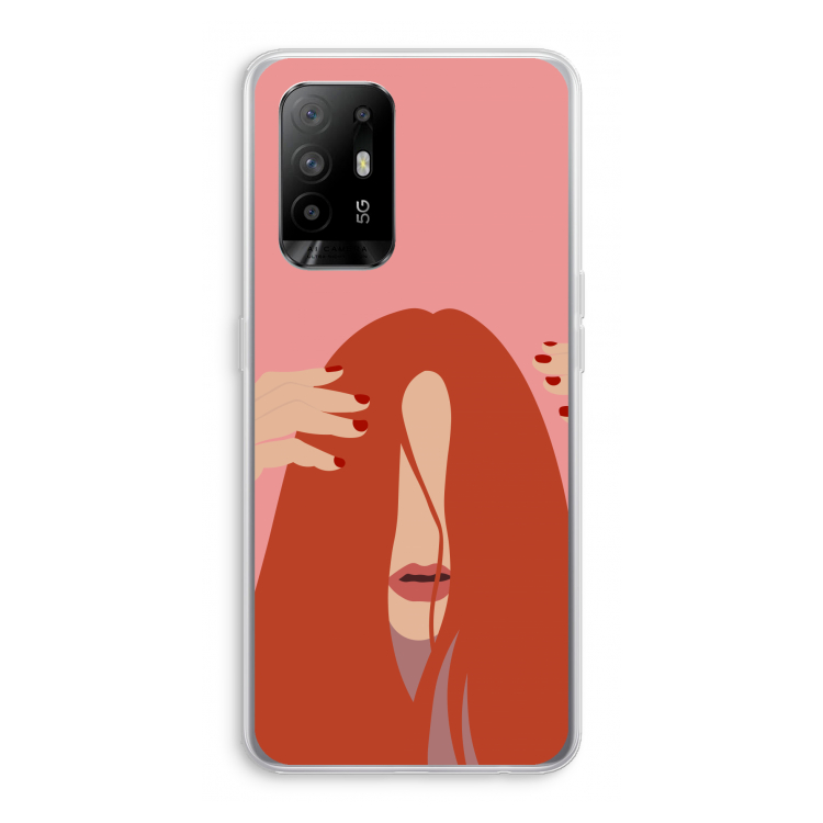 Woke up like this: Oppo A95 5G Transparant Hoesje