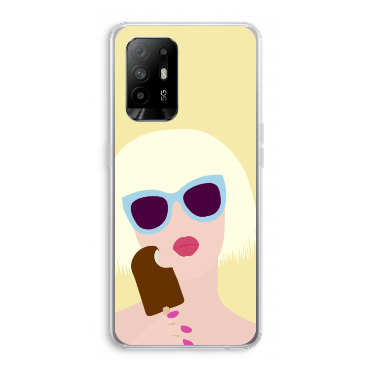 Ice cream: Oppo A95 5G Transparant Hoesje