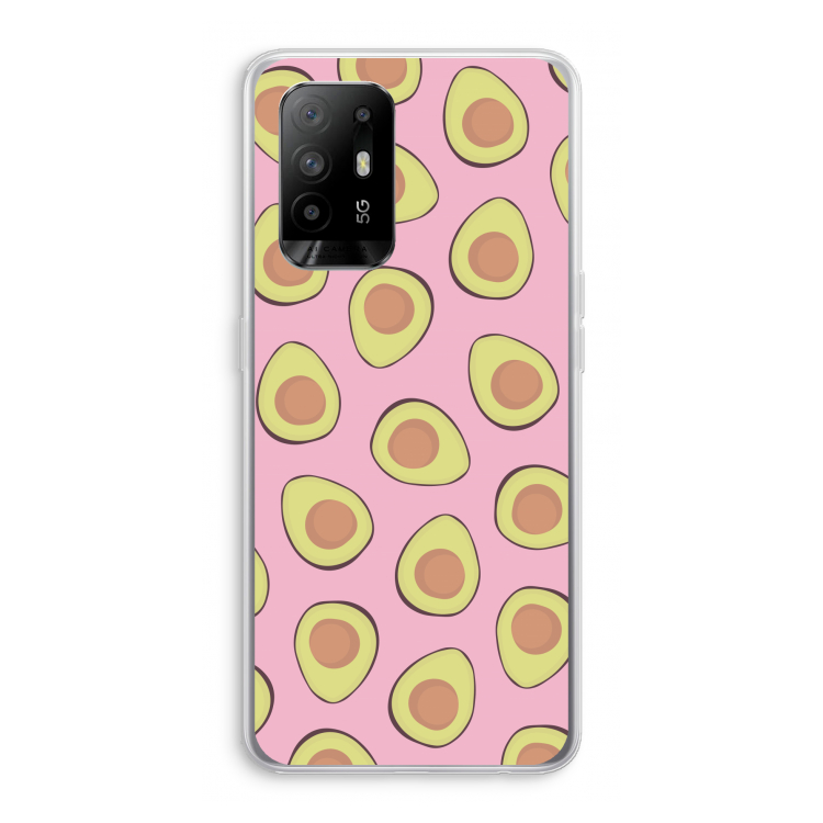 Dancing avocados: Oppo A95 5G Transparant Hoesje