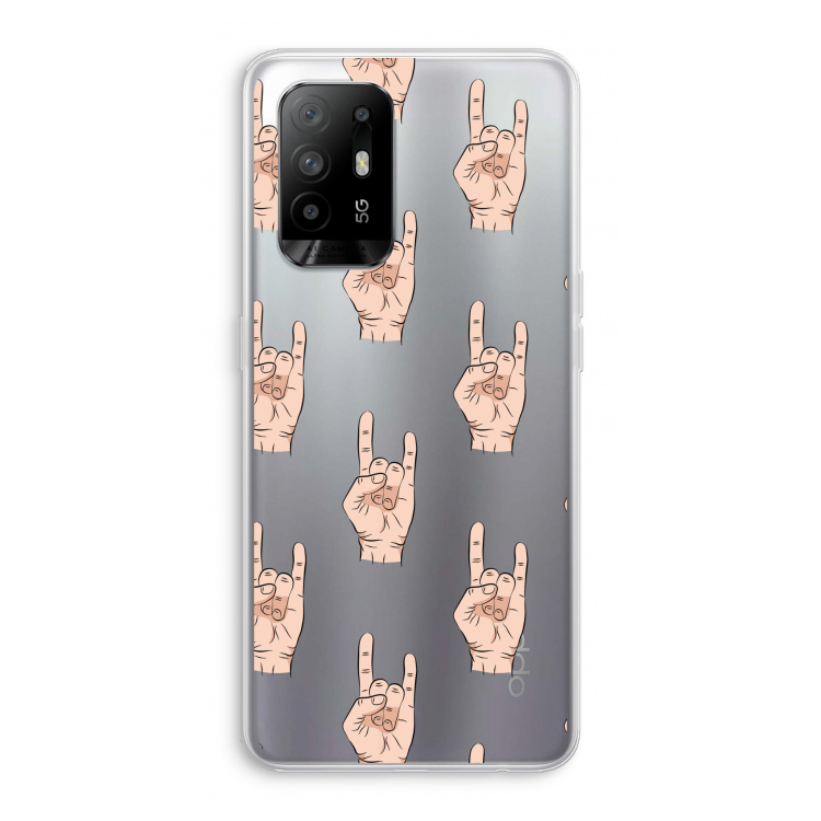Rock: Oppo A95 5G Transparant Hoesje