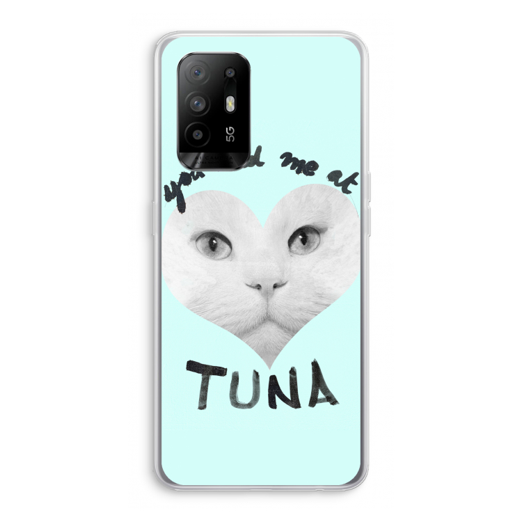 You had me at tuna: Oppo A95 5G Transparant Hoesje