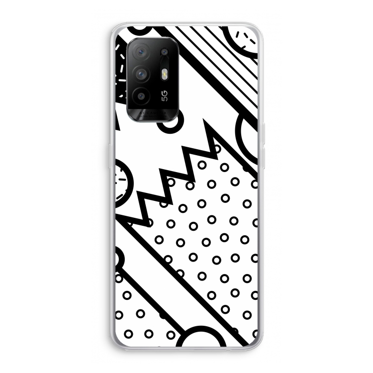 Pop Art #4: Oppo A95 5G Transparant Hoesje