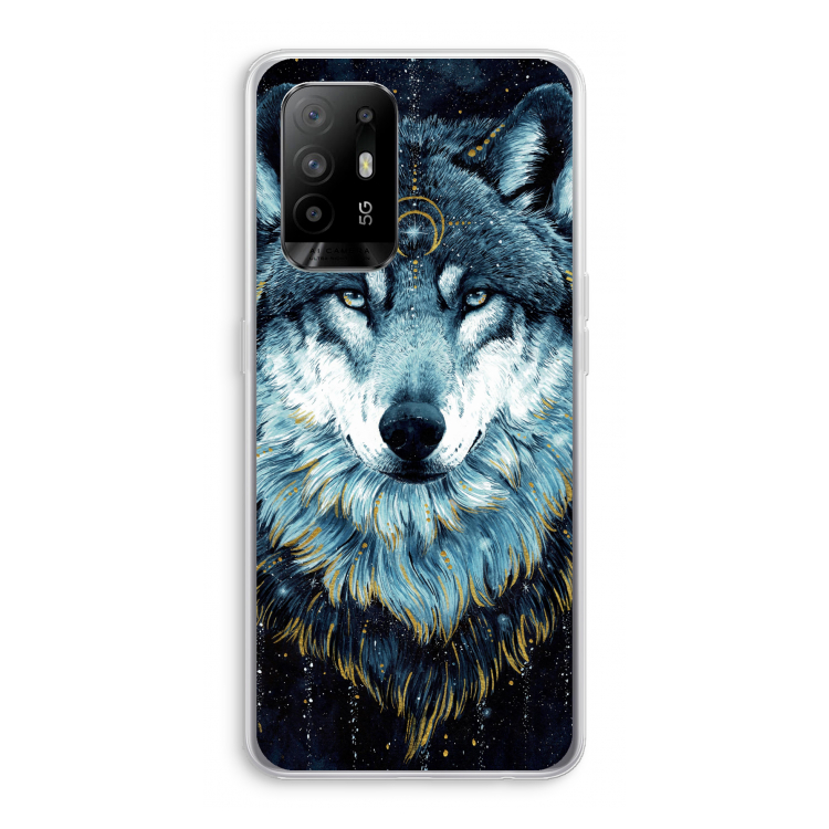 Darkness Wolf: Oppo A95 5G Transparant Hoesje