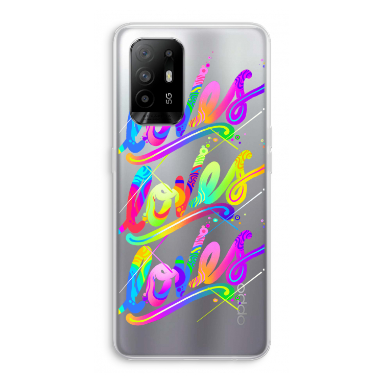 Loves: Oppo A95 5G Transparant Hoesje
