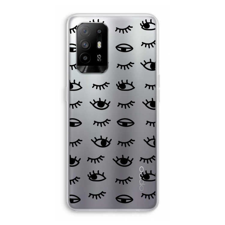 Eye pattern #2: Oppo A95 5G Transparant Hoesje