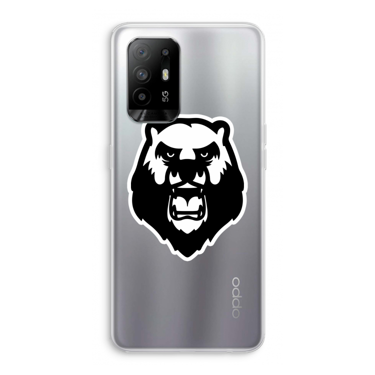 Angry Bear (white): Oppo A95 5G Transparant Hoesje
