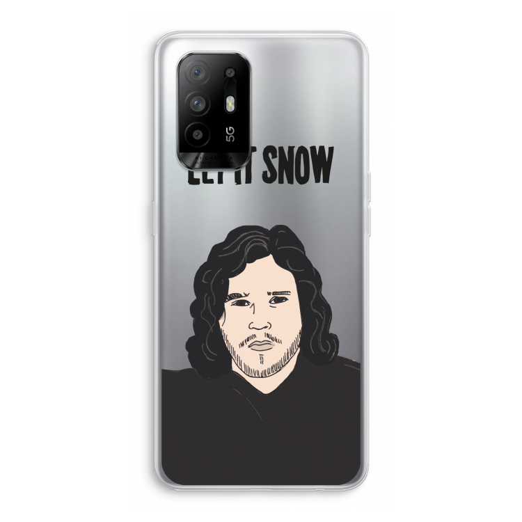 Let It Snow: Oppo A95 5G Transparant Hoesje