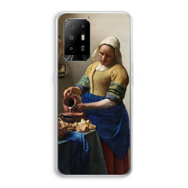The Milkmaid: Oppo A95 5G Transparant Hoesje