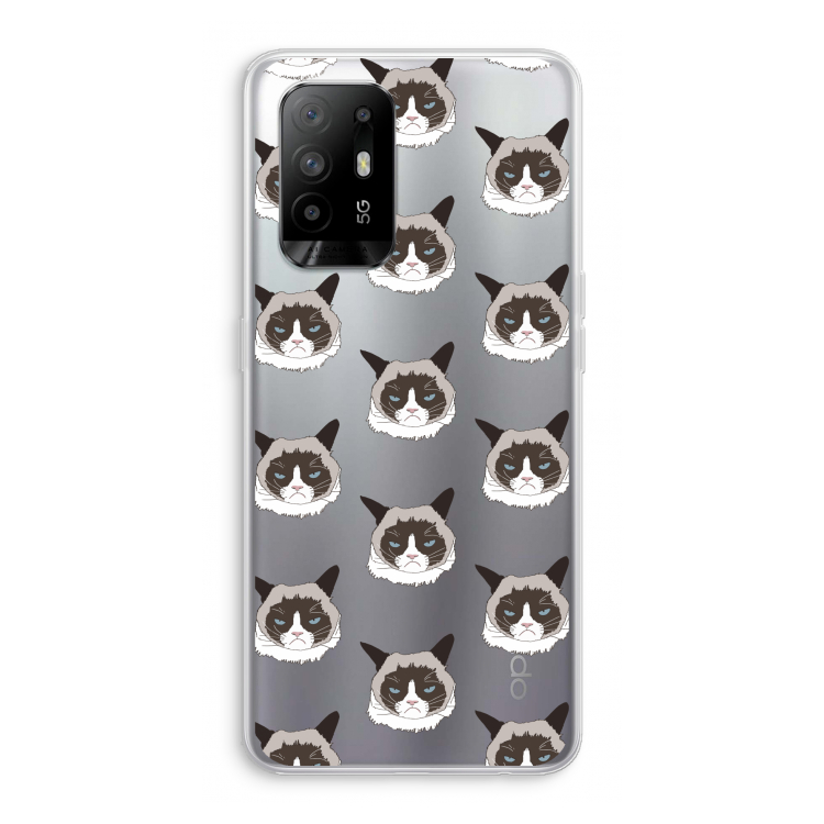 It's a Purrr Case: Oppo A95 5G Transparant Hoesje