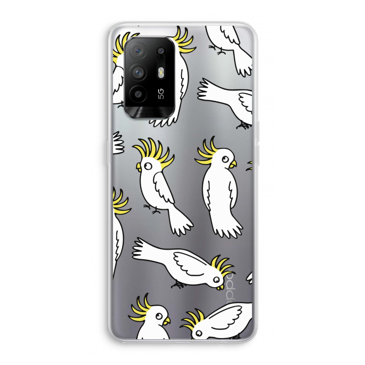 Papegaai: Oppo A95 5G Transparant Hoesje
