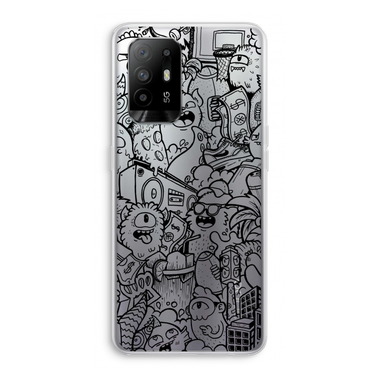 Vexx Black City : Oppo A95 5G Transparant Hoesje