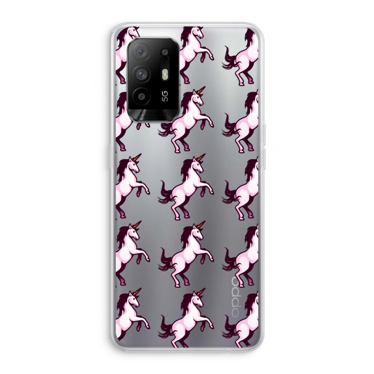 Musketon Unicorn: Oppo A95 5G Transparant Hoesje