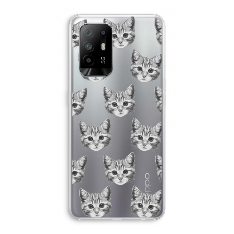 Kitten: Oppo A95 5G Transparant Hoesje