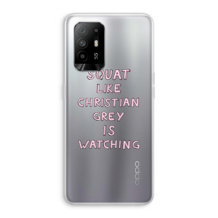 Christian Grey: Oppo A95 5G Transparant Hoesje