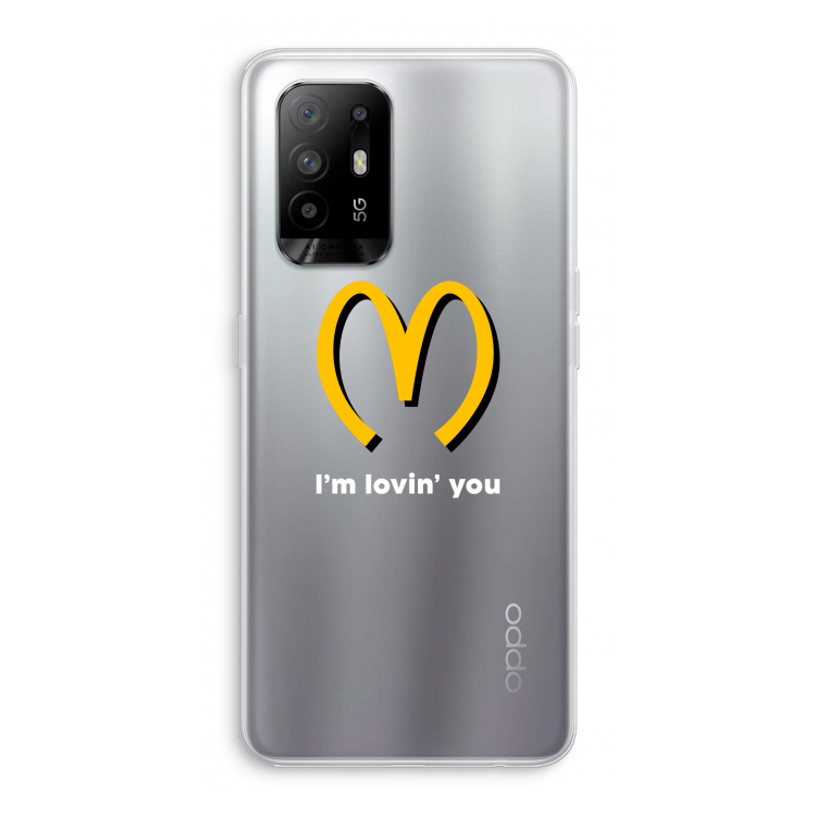 I'm lovin' you: Oppo A95 5G Transparant Hoesje