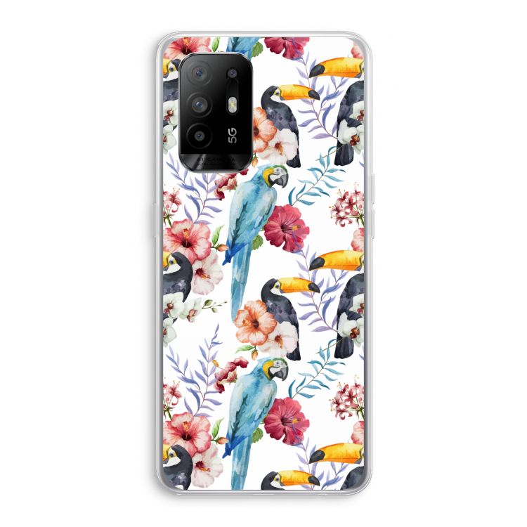 Bloemen tukan: Oppo A95 5G Transparant Hoesje